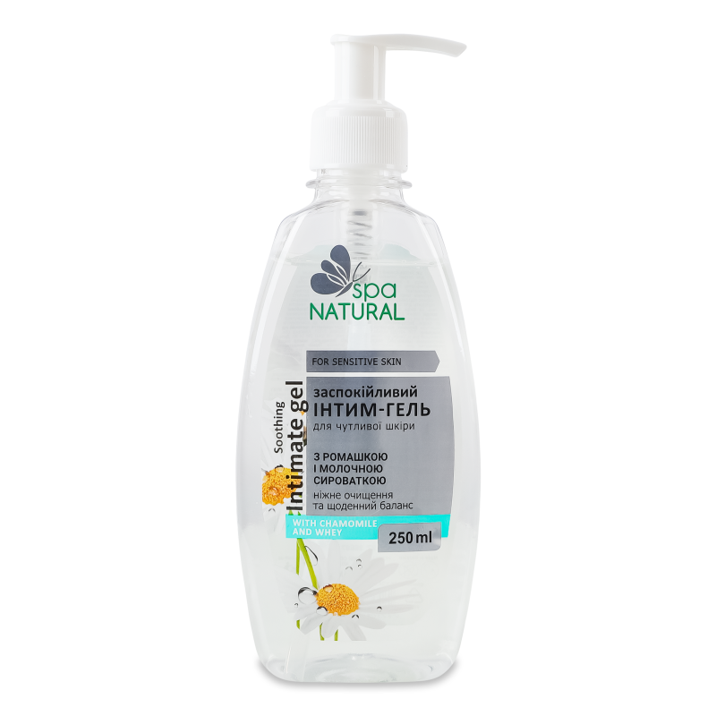 Інтим-гель з ромашкою та молочними протеїнами 250мл з дозатором Natural SPA