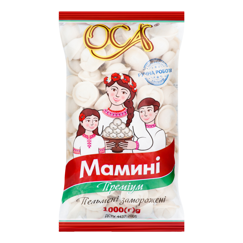 Пельмені Мамині Преміум Оса м/у