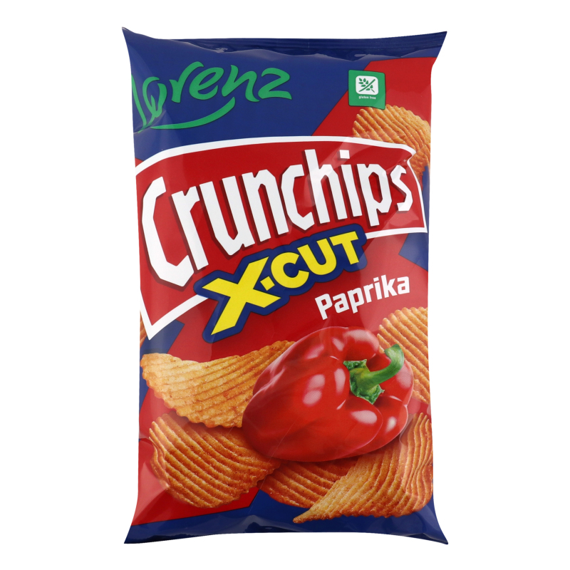 Чипсы картофельные со вкусом паприки Crunchips X-cut Lorenz м/у