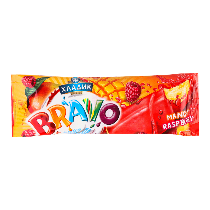 Bravo Raspberry Мороженое 10% Mango-raspberry Bravo Хладик м/у 70г Хладик(4820220131775 ...