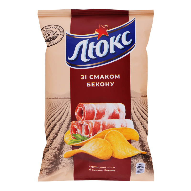 Чіпси картопляні Бекон Люкс м/у