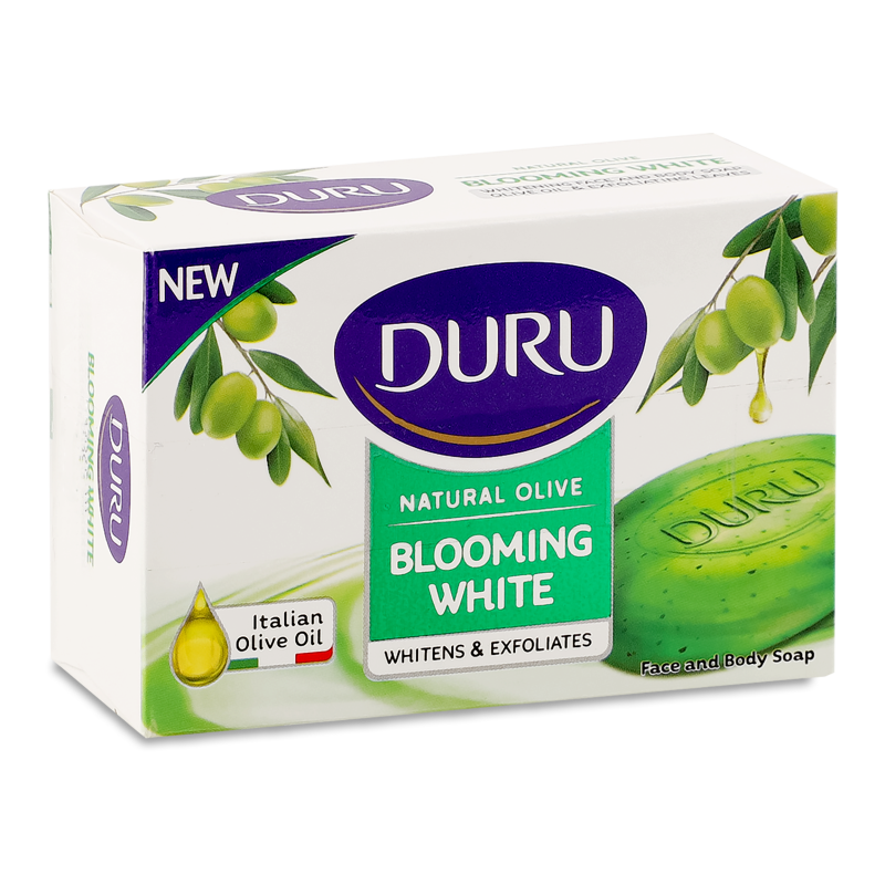 Мило Блумінг Вайт з оливковою олією екстрактом плодів папаї 90г Дуру