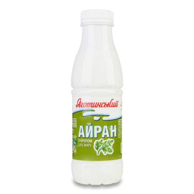 Напій кисломолочний Айран з кропом 1,8% 450г пет Яготинський