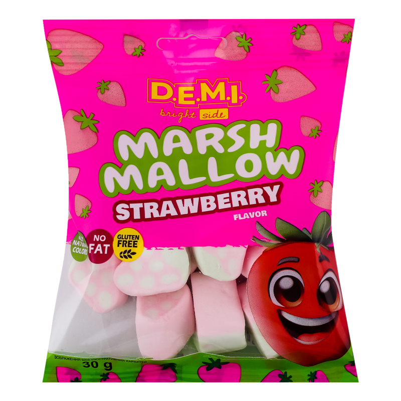 Маршмеллоу с ароматом клубники D.E.M.I. м/у 30г D.E.M.I.