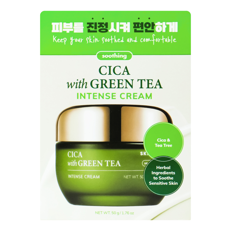Крем для лица Cica with Green tea Skin627 50г Skin627