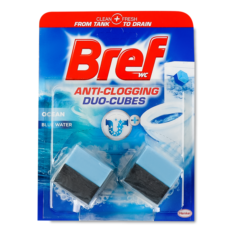 Кубики д/зливного бачка Дуо-Куб 2в1 очищуючі 2*50г Бреф