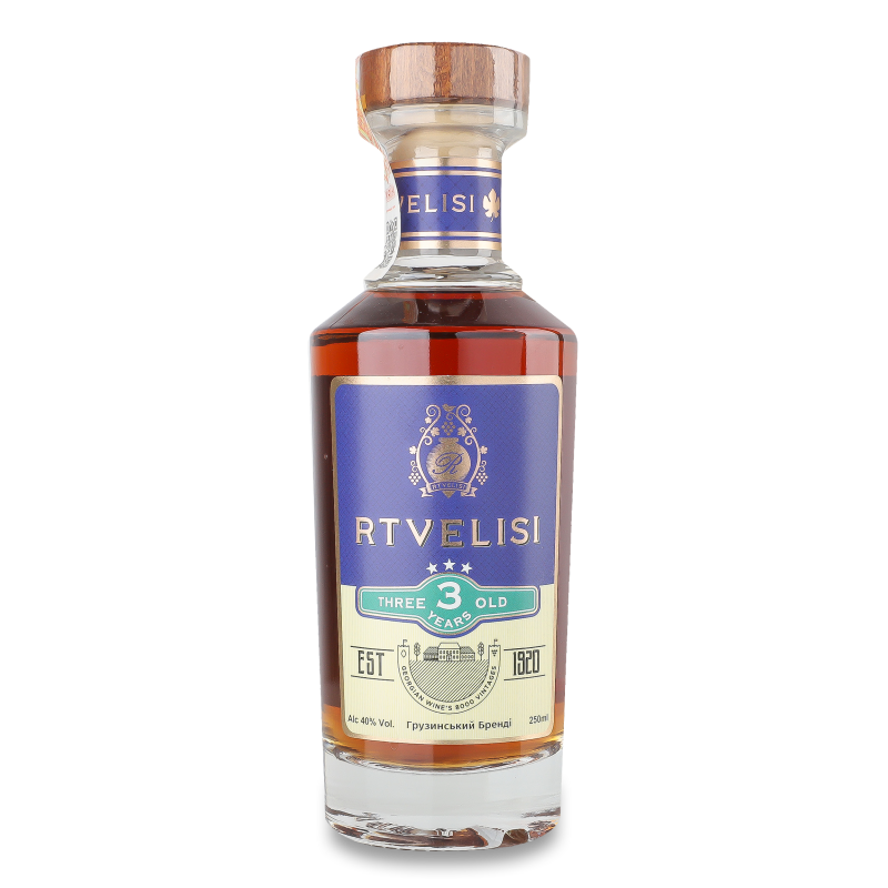 Бренді *** 40% 0,25л Rtvelisi