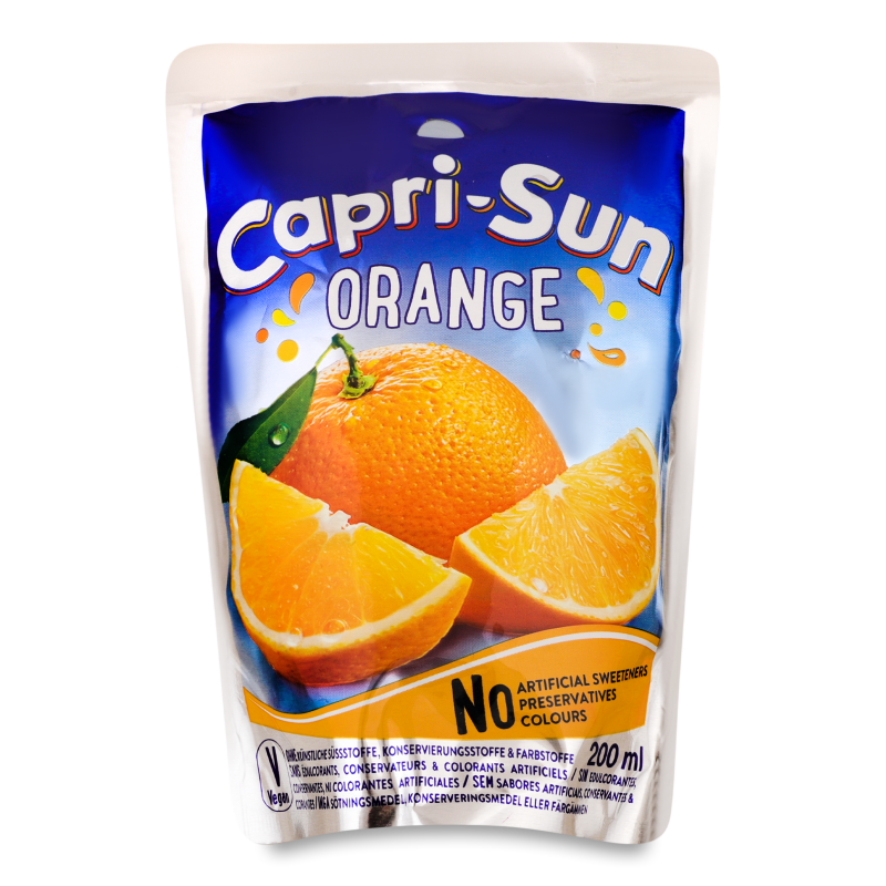 Напій соковмісний апельсиновий 200мл Capri-Sun