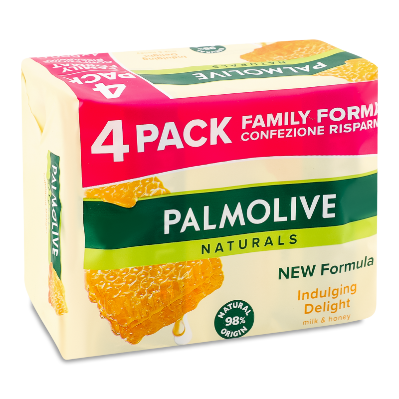 Мило Naturals Milk&Honey 4*90г Palmolive