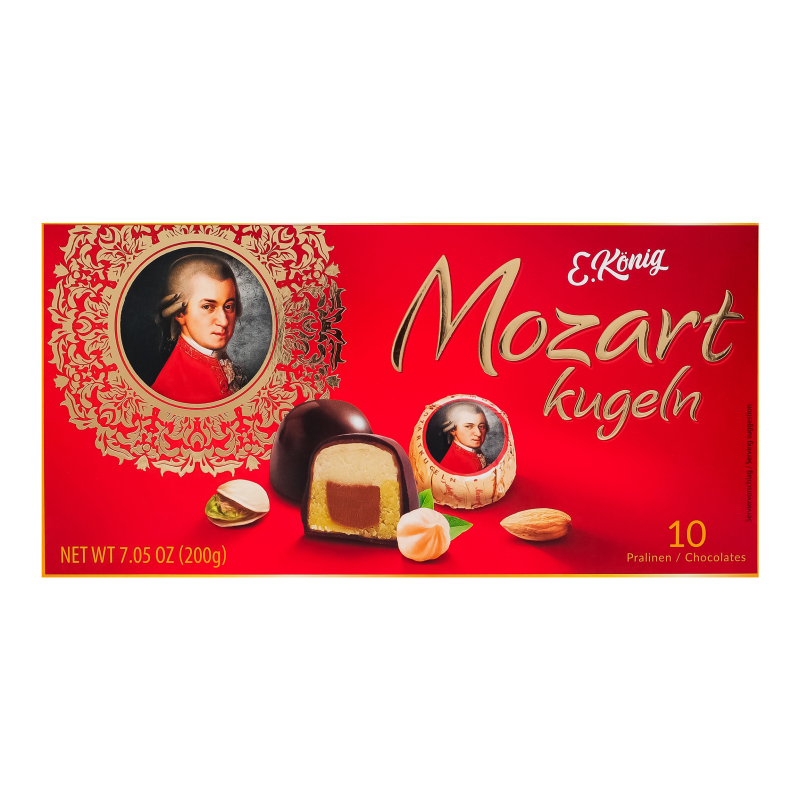 Цукерки фісташково-марципанові в шоколаді Mozart Kugeln E.König к/у