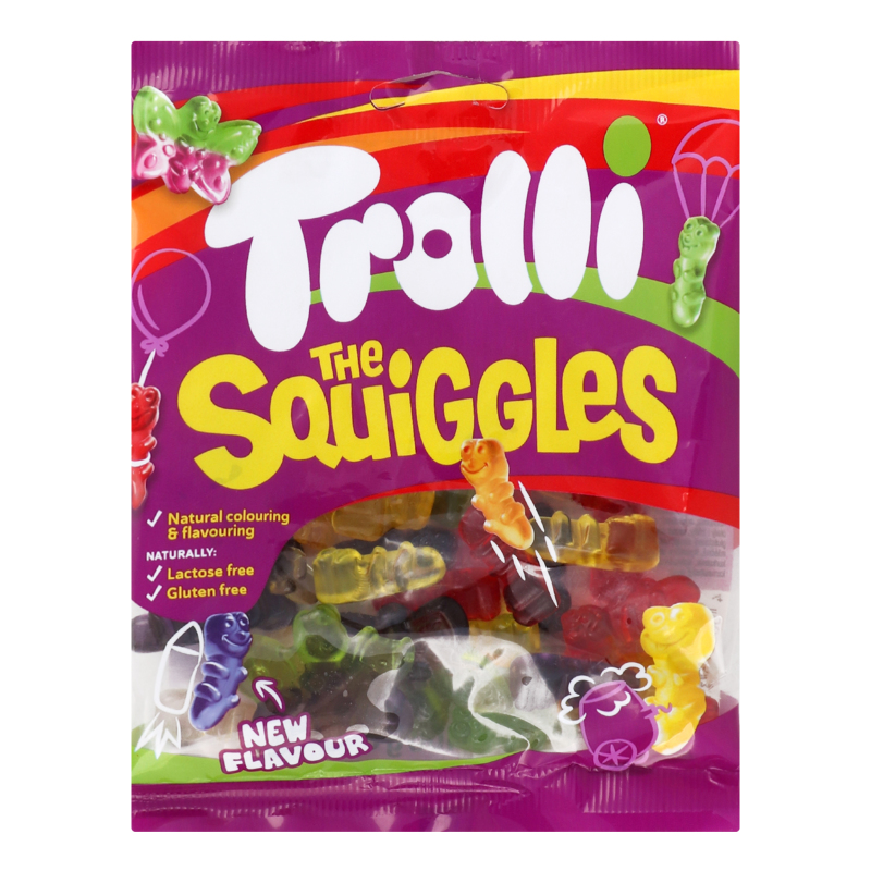 Конфеты жевательные The squiggles Trolli м/у 100г Trolli