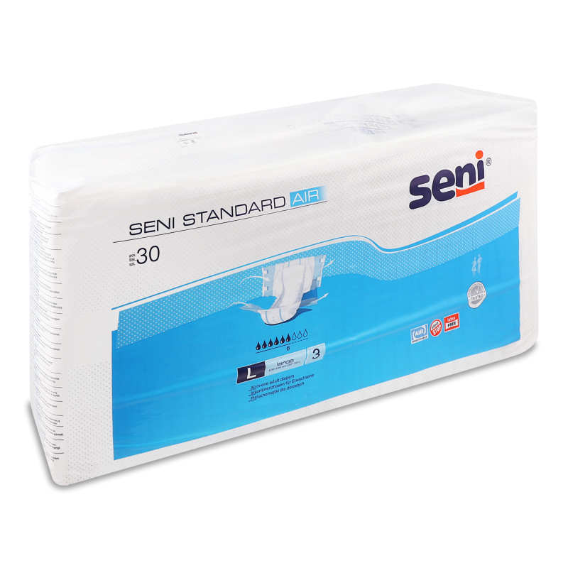 Підгузки д/дорослих Стандард Ейр лардж 30шт Сені