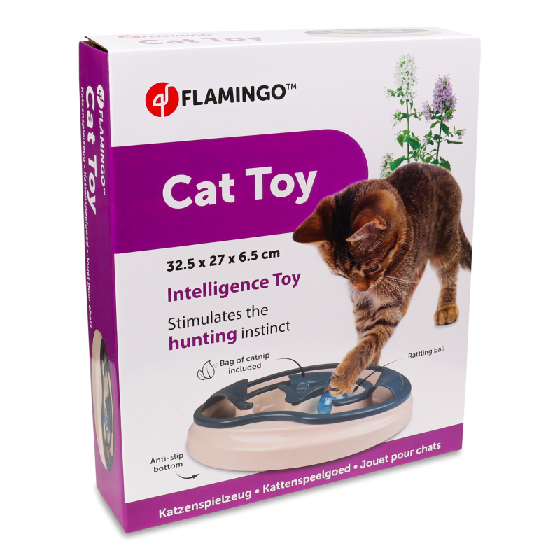 Іграшка д/котів Shilo track з кулькою 32,5*27*6,5см Flamingo