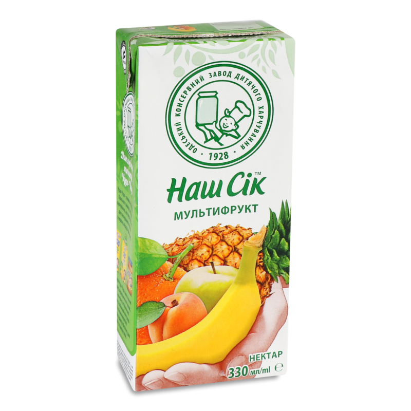 Нектар Тропічна серія Мультифрукт 0,33л т/п Наш сік