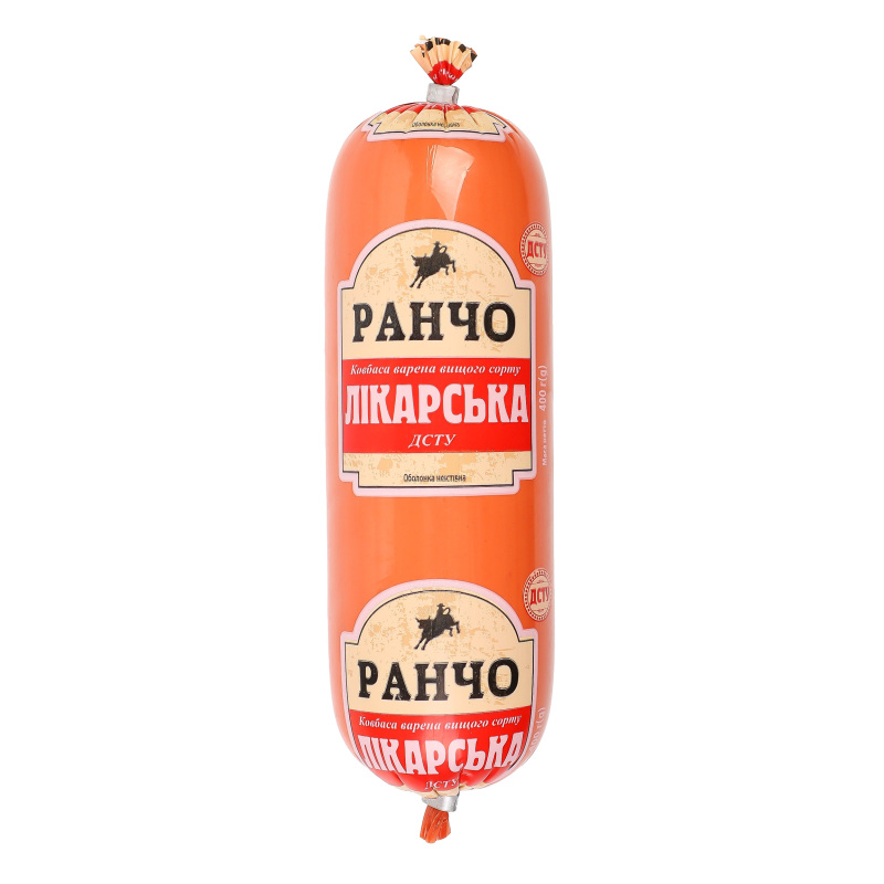 Ковбаса варена Лікарська Ранчо в/с м/у