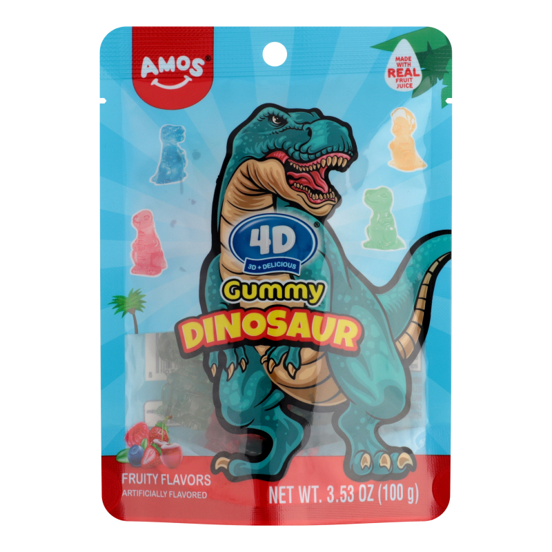 Цукерки желейні 4D Dinosaur Amos д/п