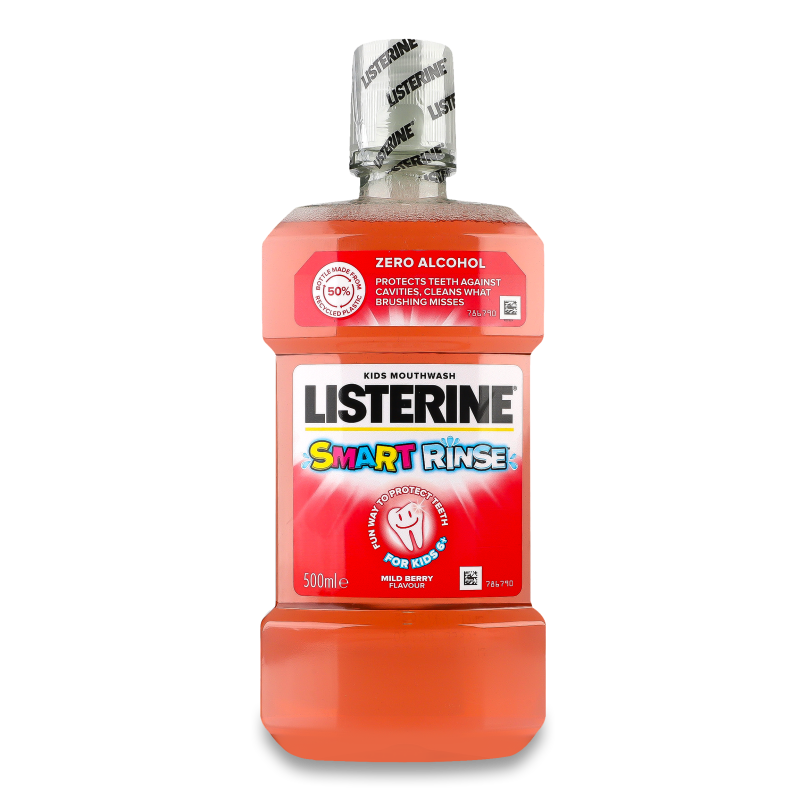 Ополіскувач д/ротової порожнини дитячий Смарт Рінс ягідний 500мл Лістерін