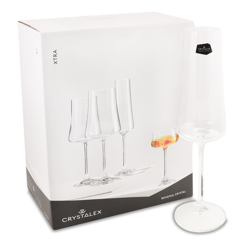 Келих д/шампанського Екстра 210мл 6шт артb40862 Богемія