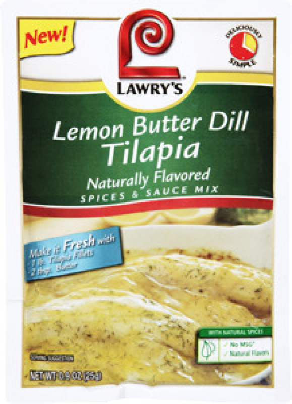 Lawry's Lemon Butter Dill Tilapia Spices & Sauce Mix Lawry's