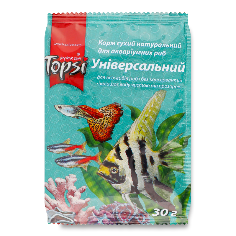 Корм д/акваріумних риб Універсальний 30г Топсі
