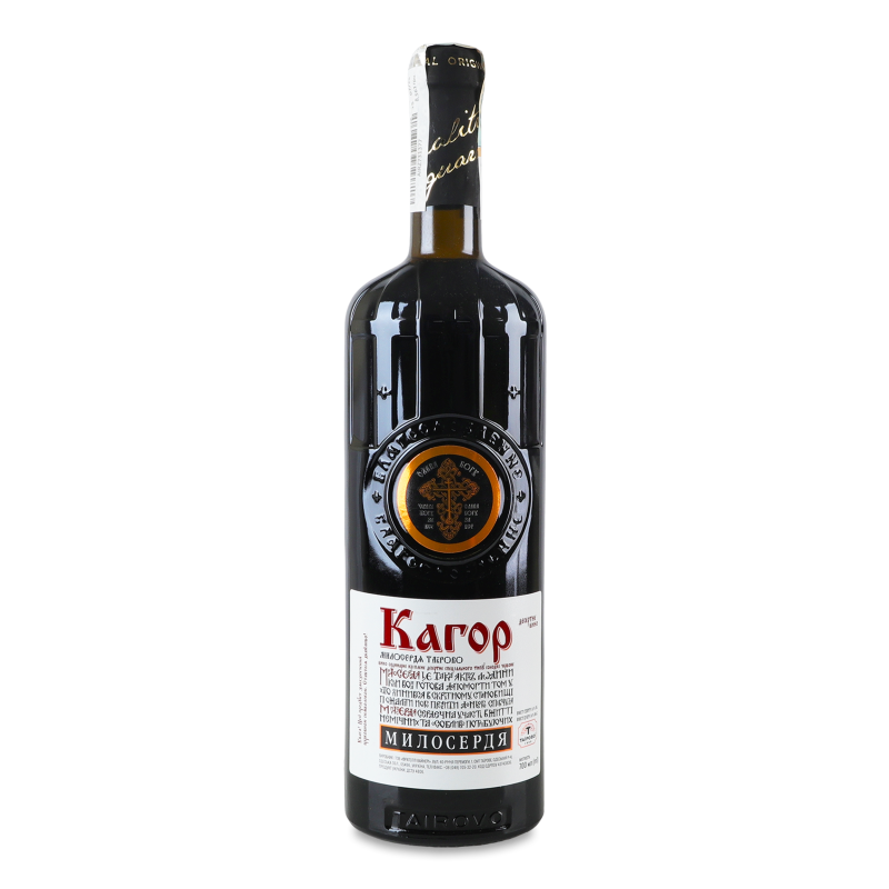 Вино Кагор Милосердя червоне солодке 16% 0,7л Tairovo