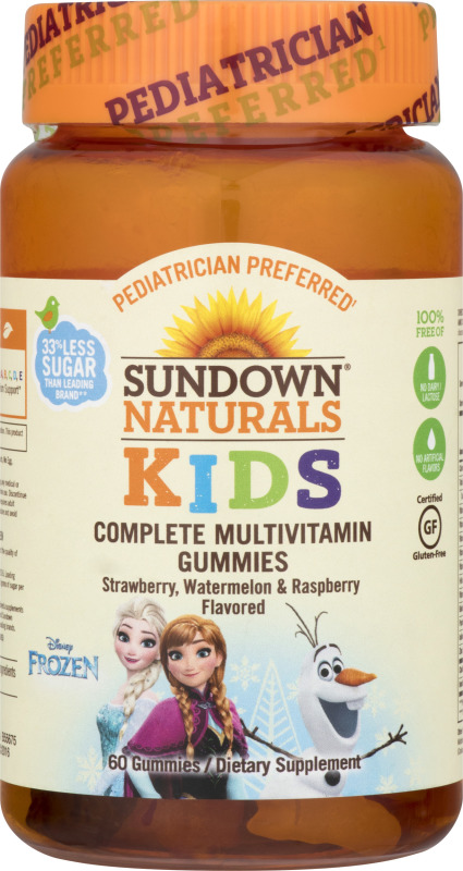 Sundown Naturals Kids Complete Multivitamin Gummies Disney Frozen - 60 ...