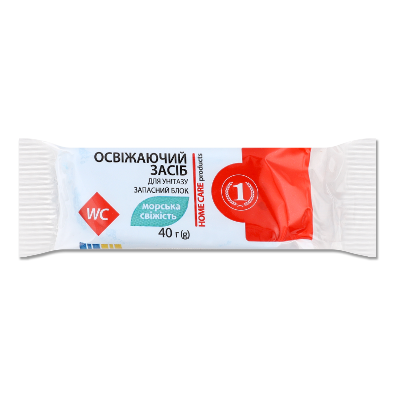 Засіб д/унітазу освіжаючий Морська свіжість 40г запаска ТМ “1”