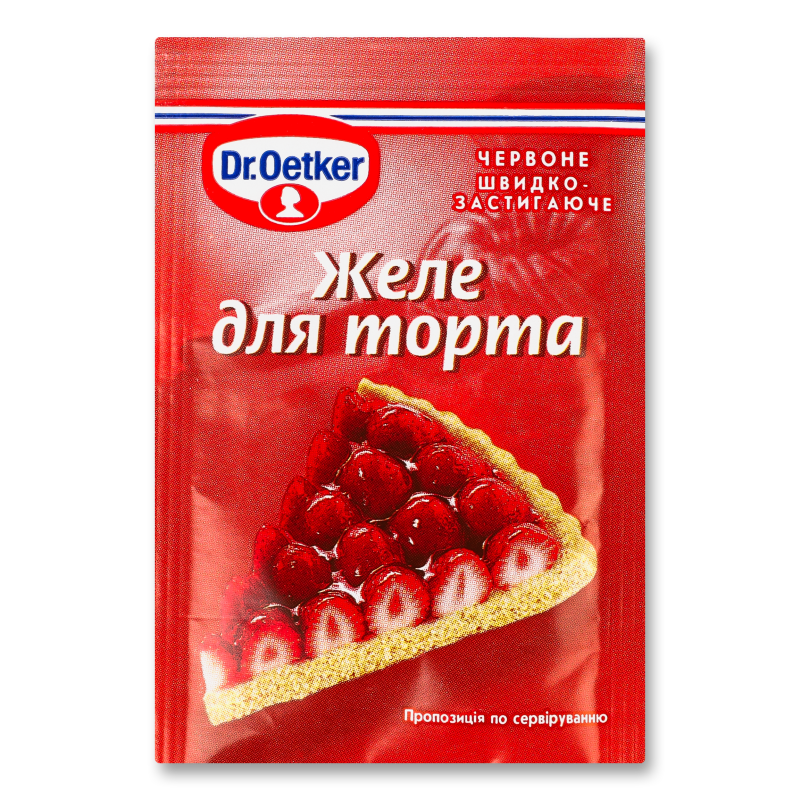 Желе д/торта червоне 8г Dr.Oetker