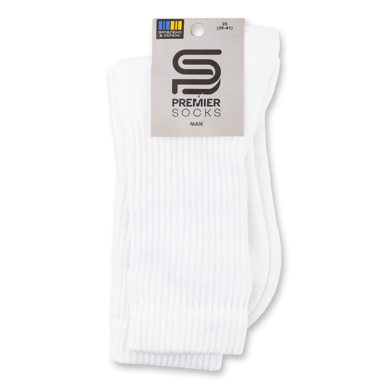 Шкарпетки чоловічі махровий слід з високою резинкою р.25 Premier Socks