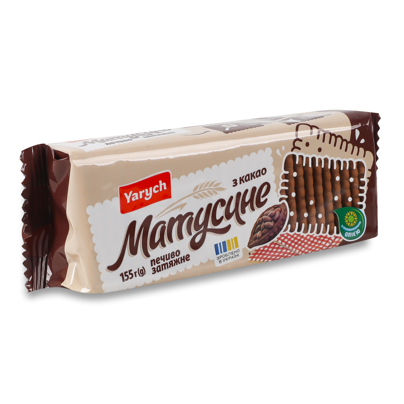 Печиво затяжне Матусине з какао 155г Yarych