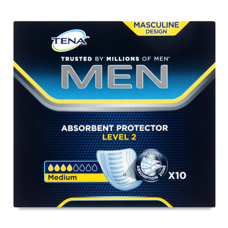 Прокладки урологічні Мен Актів Фіт левел-2 д/чоловіків 10шт Тена