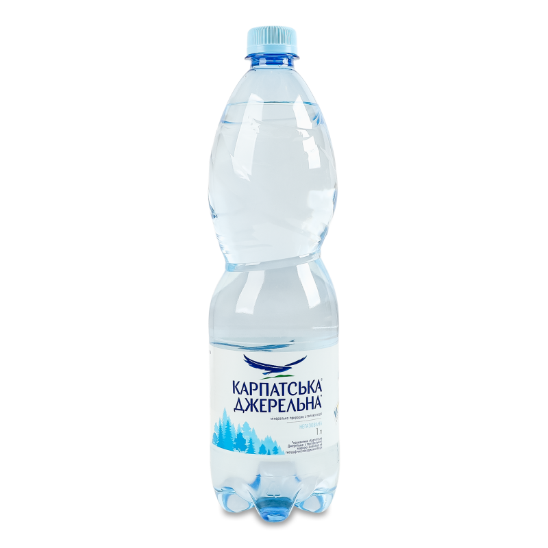 Вода мінеральна негазована 1л пет Карпатська джерельна