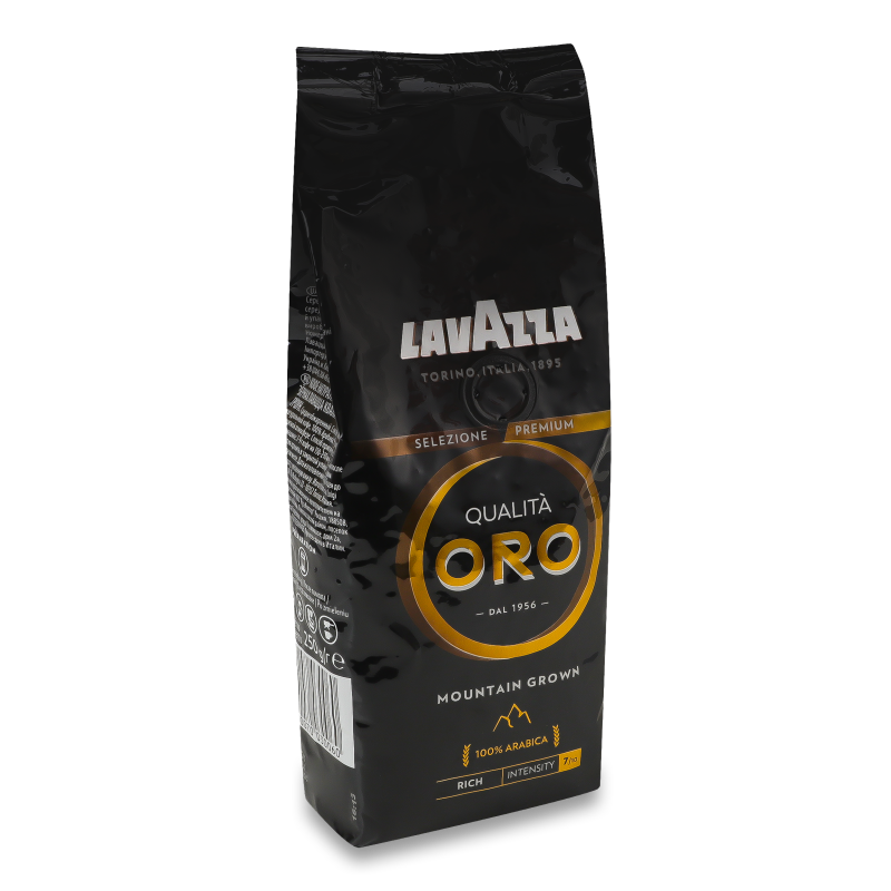 Кава Оро Маунтін Гроун в зернах смажена 250г м/у Лавацца