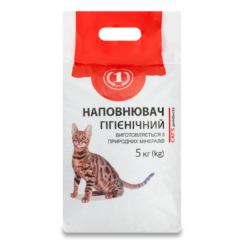 Наповнювач гігієнічний 5кг ТМ “1”