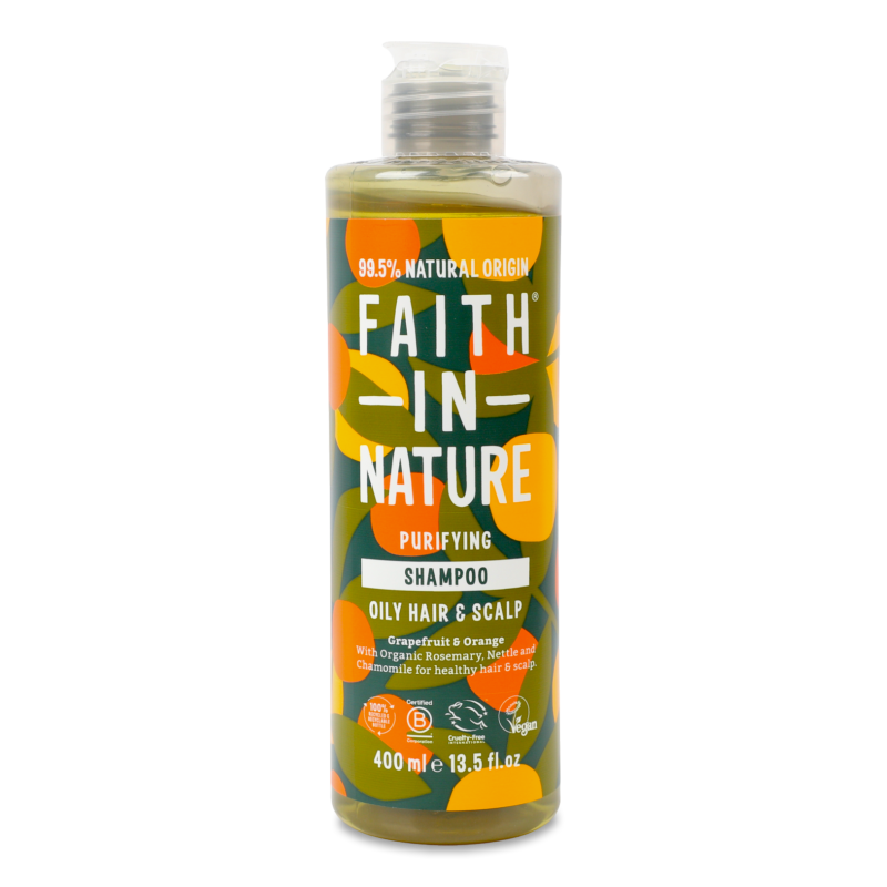 Шампунь з грейпфрутом та апельсином 400мл Faith in Nature