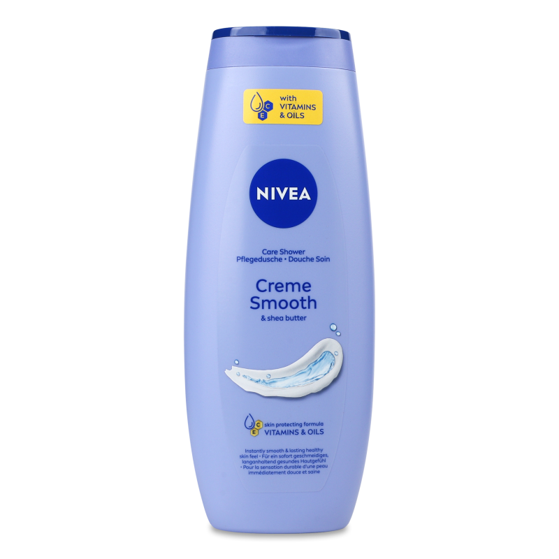 Гель-догляд д/душу Creme Smooth&Shea butter 500мл Nivea
