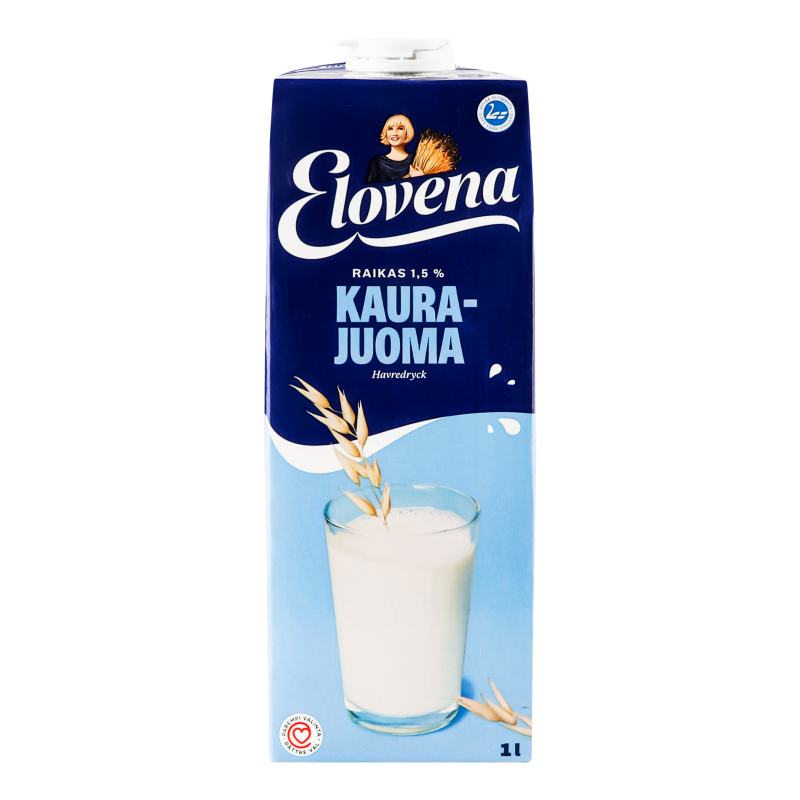Молоко 1.5% вівсяне для каш Elovena т/п
