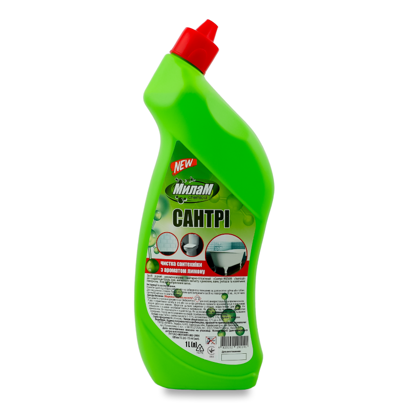 Засіб санітарно-гігієнічний д/сантехніки Сантрі з ароматом лимону 1000мл МілаМ Кемікал