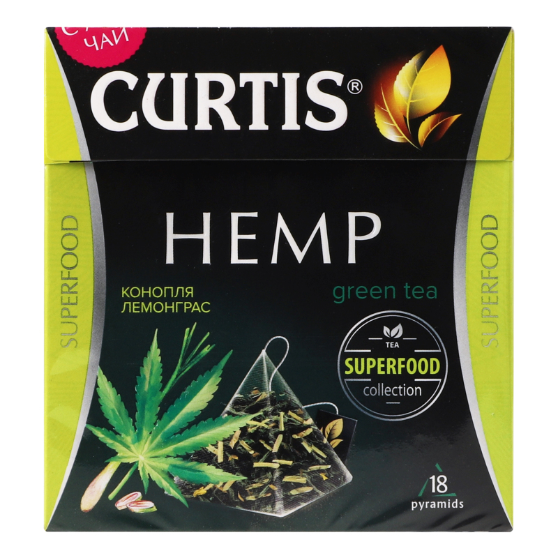 Чай зеленый Hemp Curtis к/у 18х1.8г Curtis(4823063710039): купить