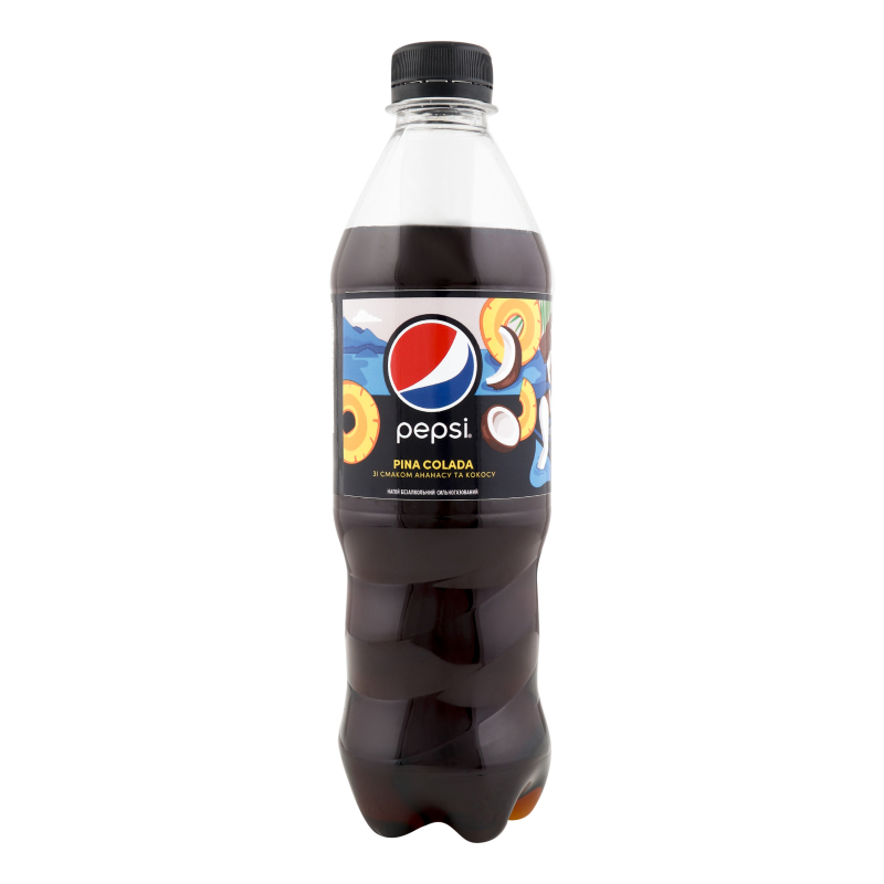 Напій безалкогольний сильногазований зі смаком ананасу та кокосу Pina colada Pepsi п/пл