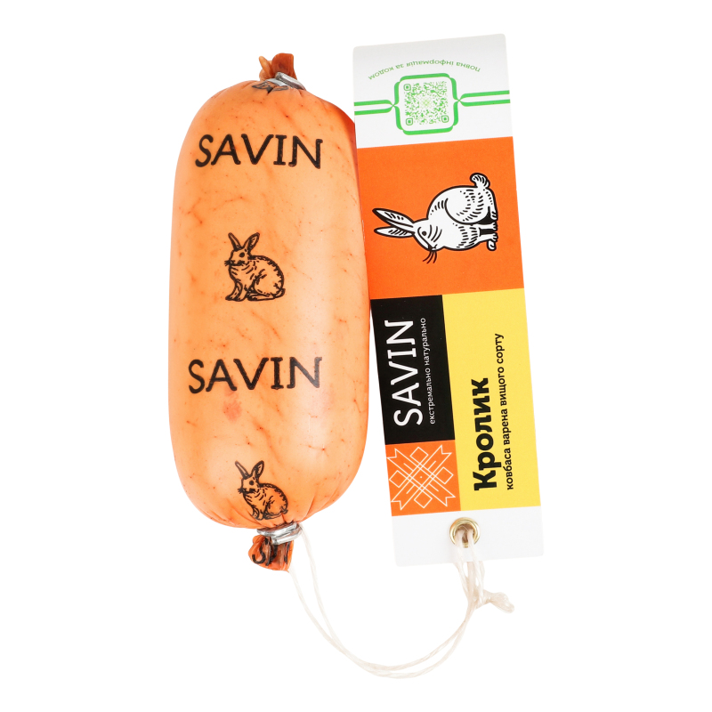 Ковбаса варена Кролик Savin Product в/с кг