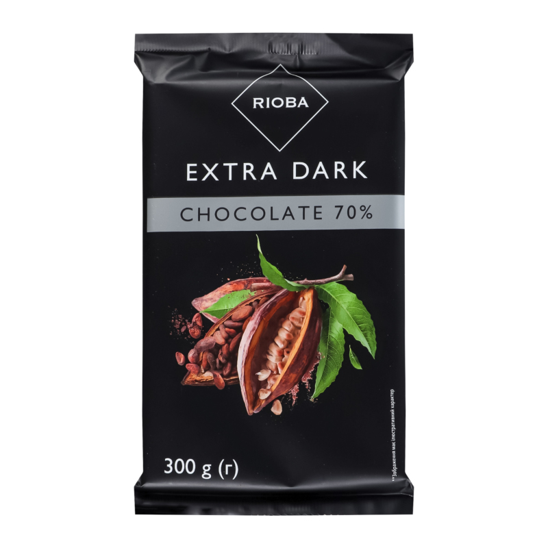 Шоколад 70% темный Rioba м/у 300г Rioba(4820086630955): купить в ...