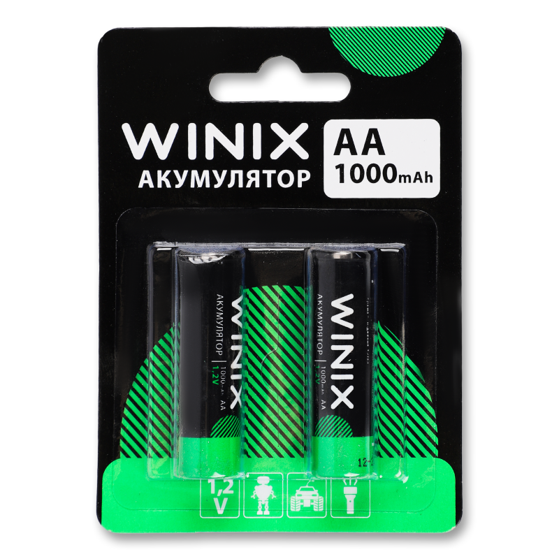 Акумулятор Ni-MH AA 1000мАч 2шт Winix