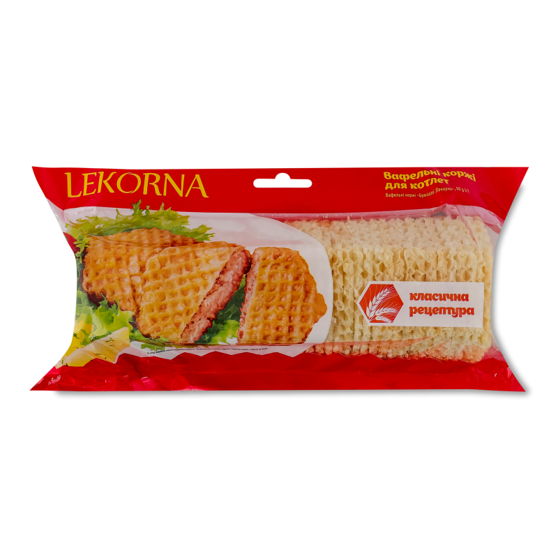 Коржі вафельні Бризолі шестикутні 50г Лекорна