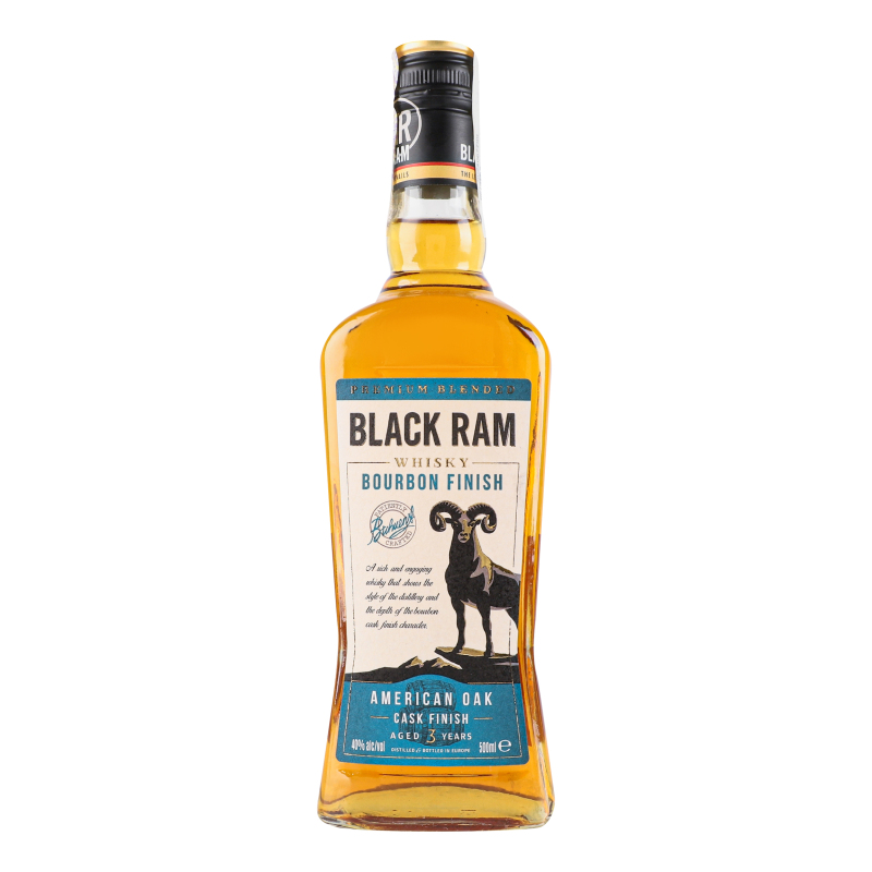 Виски 0.5л 40% Bourbon Finish Black Ram бут Black Ram(3800032050618 ...
