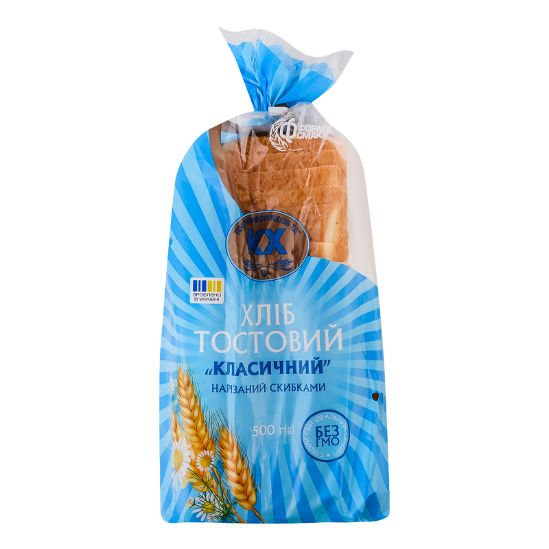 Хліб нарізний тостовий Класичний Формула смаку м/у