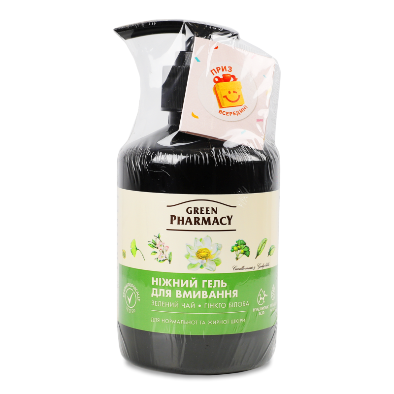 Гель д/вмивання Зелений чай 280мл Зелена аптека