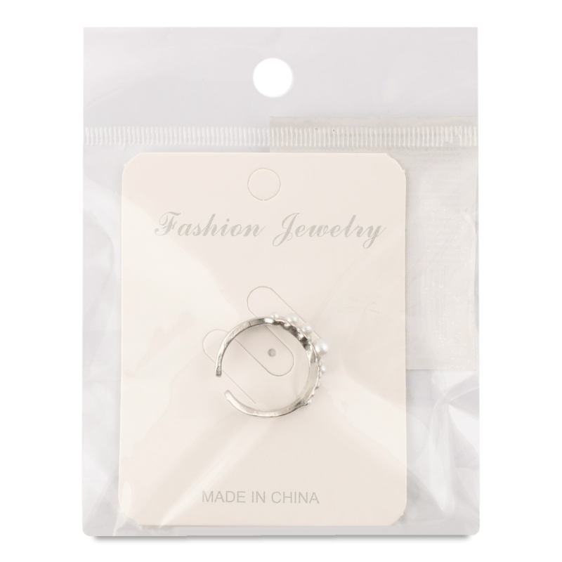 Каблучка з штучними перлами та камінцями FHF25618M21