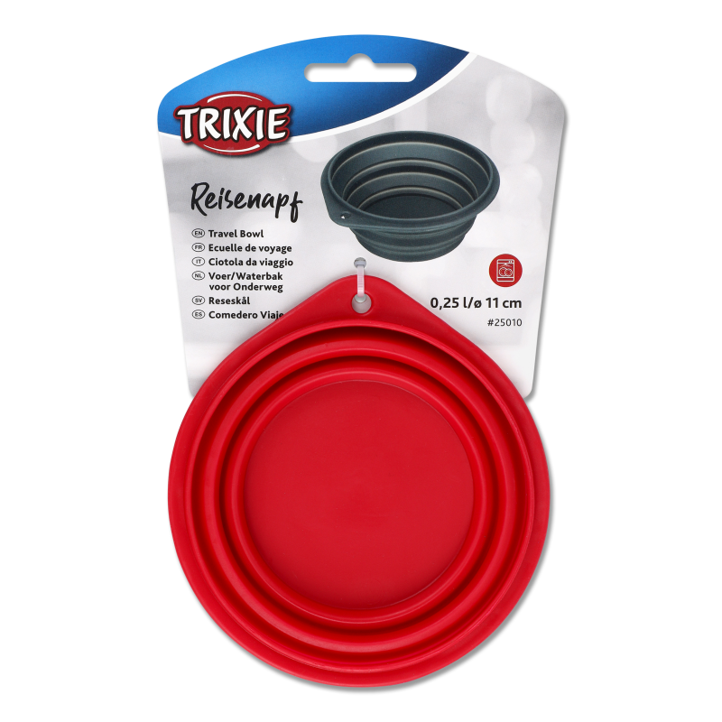 Миска д/собак 250мл силіконова складна 11см Тріксі