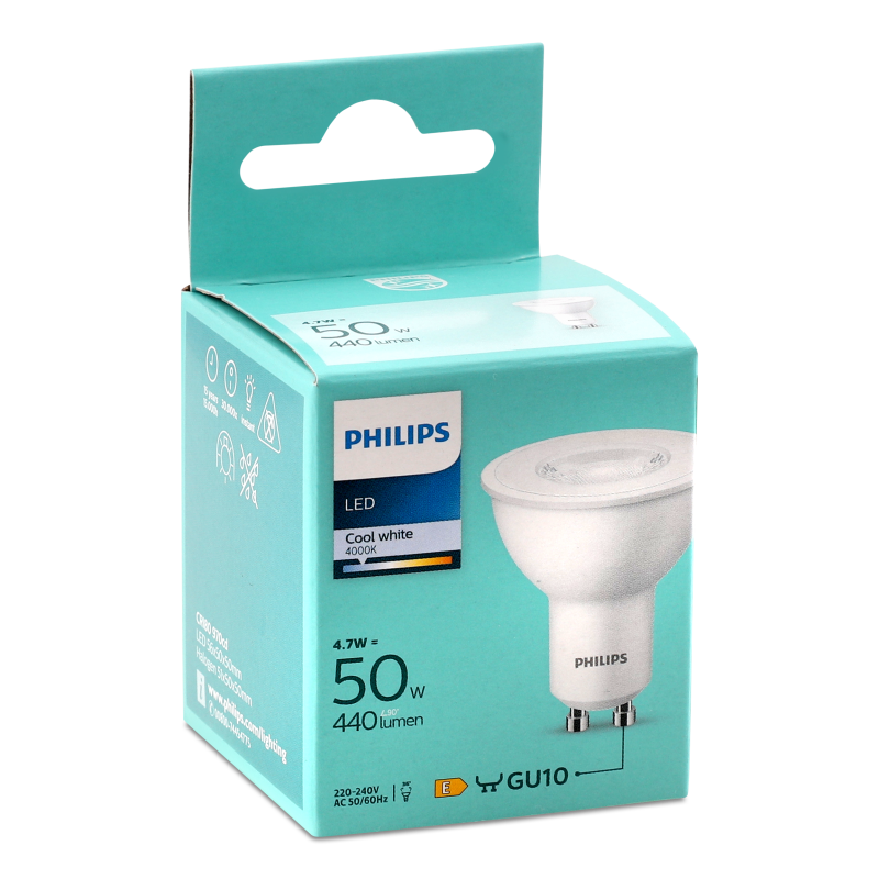 Лампа LED GU10 50W CW Philips